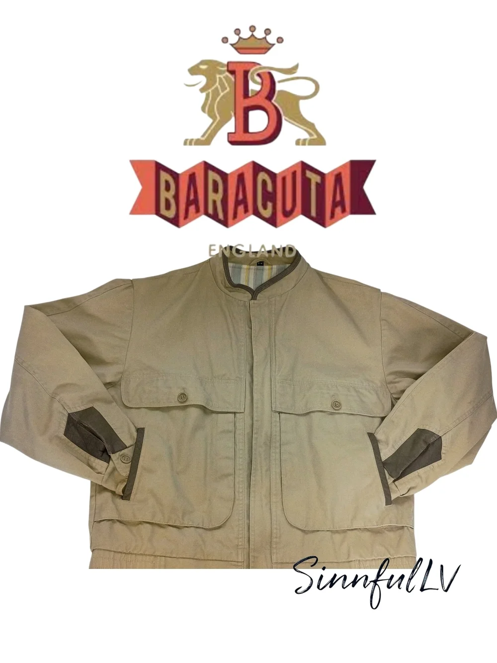 Baracuta Men’s Beige Field Jacket Size 40 - Picture 1 of 6